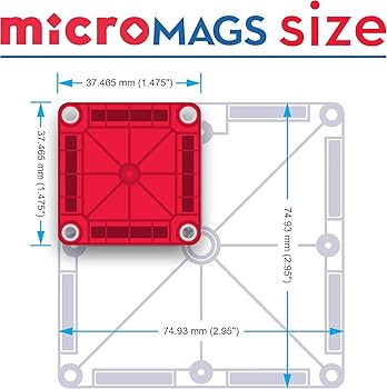 Amazon.com: MAGNA-TILES microMAGS 70-Piece Deluxe Magnetic